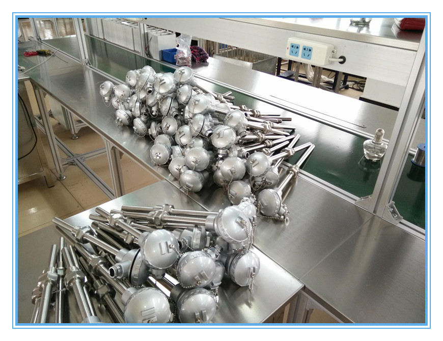 热电阻、pt100热电阻、铠装热电阻、装配式热电阻生产车间